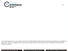 Tablet Screenshot of club-entrepreneurs-gironde.com